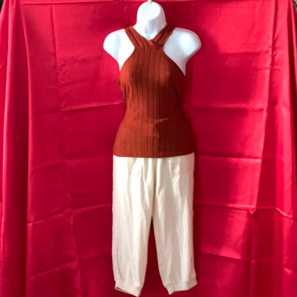 Two pieces: pants and blouse
